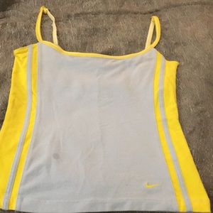 Grey and yellow Nike shirt